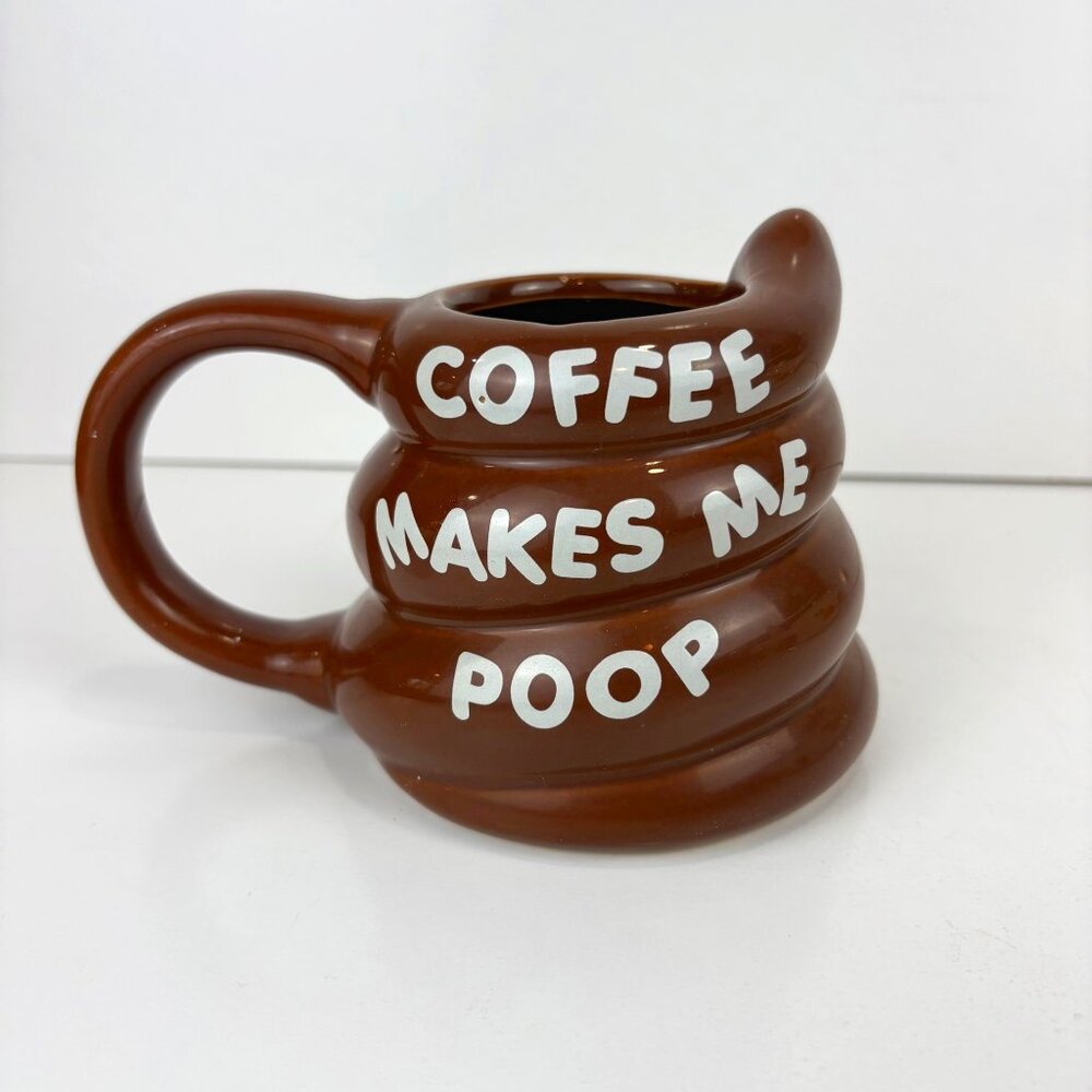 Coffee Makes Me Poop Novelty Ceramic Mug Bigmouth‎ Inc.